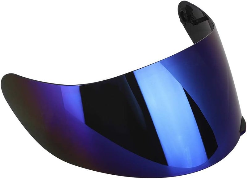Aramox Helmet Lens Visor, Full Face Motorcycle Helmet Visor Lens Motorcycle Helmet Lens Replacement Fit for AGV K3SV K5(Blue) - Image 4