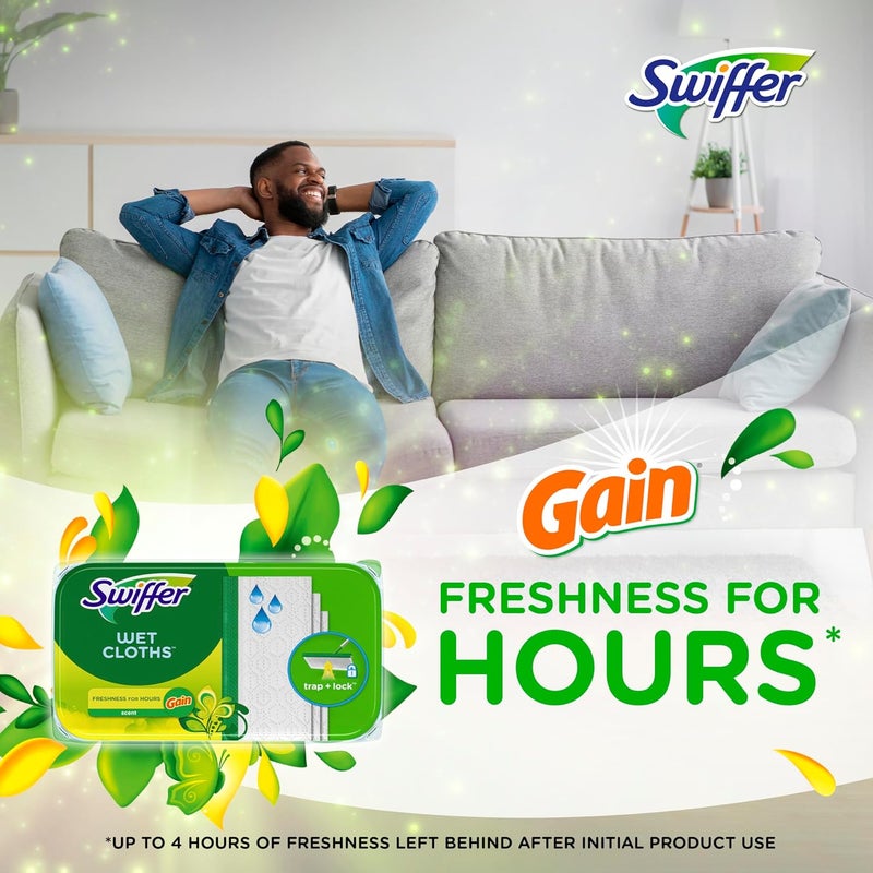 Swiffer Sweeper Wet Mopping Cloths Refills, Gain Original Scent, 24 count - Image 5