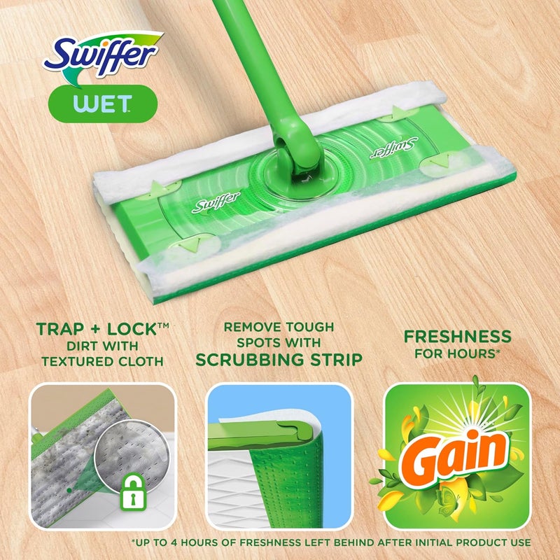 Swiffer Sweeper Wet Mopping Cloths Refills, Gain Original Scent, 24 count - Image 2