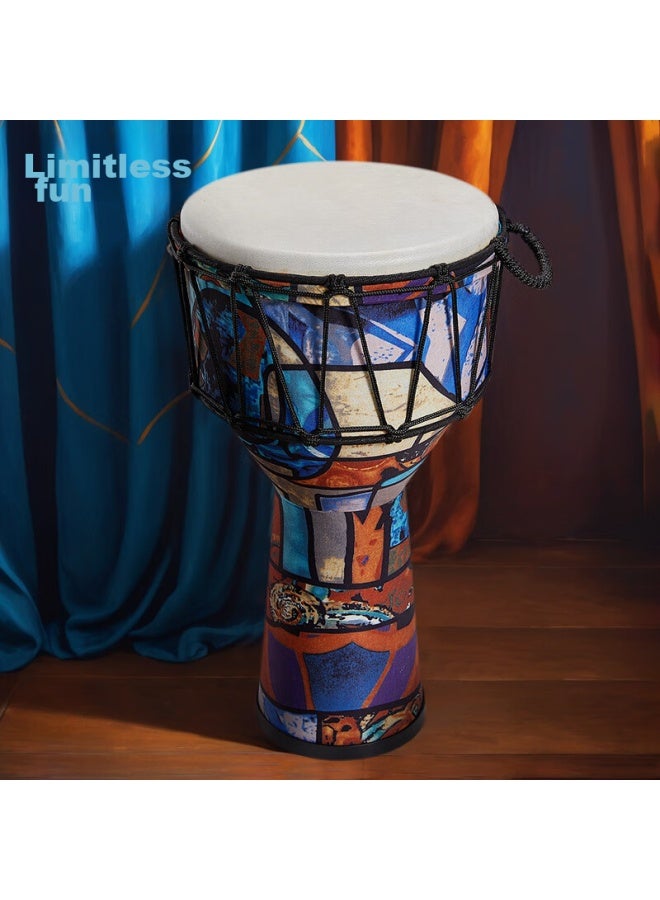 Cega African Drum, Large 10 Composite Goatskin Drumhead, For Children And Adults, Practice And Performance, Lightweight Drum, Percussion Instrument, Holiday Gift - Image 1
