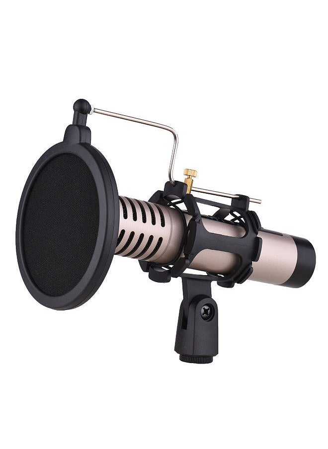Generic - Plastic Microphone Shock Mount Anti-vibration Mic Holder Stand with Pop Filter Universal Screw Adapter for Diameter 2cm-4cm Thin Condenser Microphone - Image 1