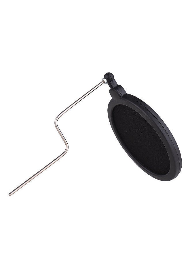 Generic - Plastic Microphone Shock Mount Anti-vibration Mic Holder Stand with Pop Filter Universal Screw Adapter for Diameter 2cm-4cm Thin Condenser Microphone - Image 1