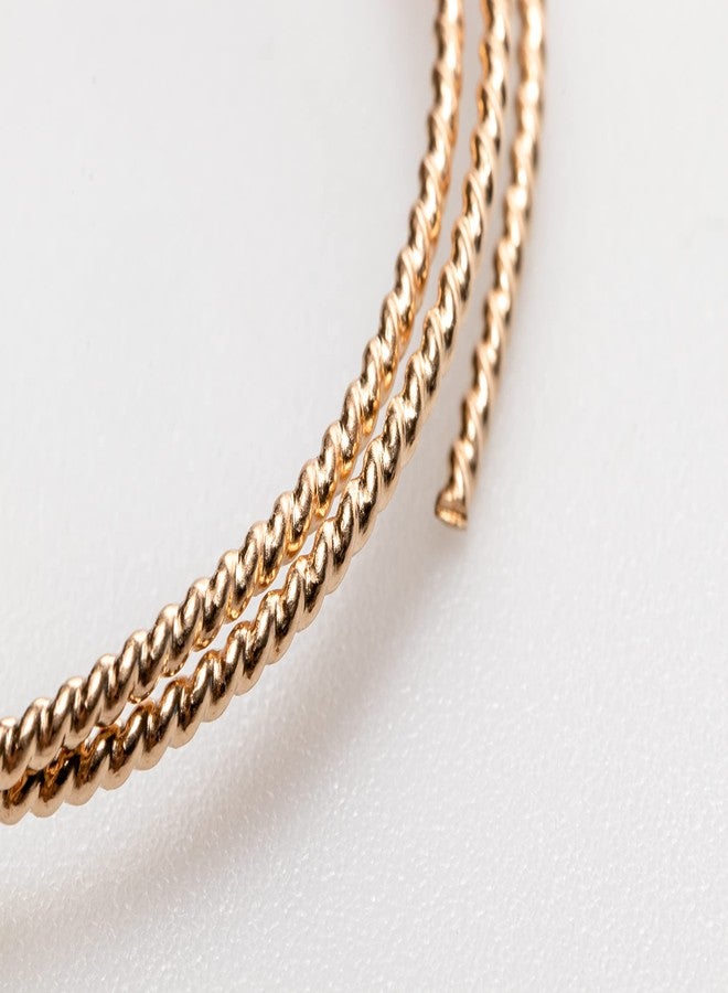 Craft Wire 16 Gauge, 14/20 Yellow Gold Filled Round Twist-Pattern Wire Dead Soft 1 Foot by CRAFT WIRE - Image 2