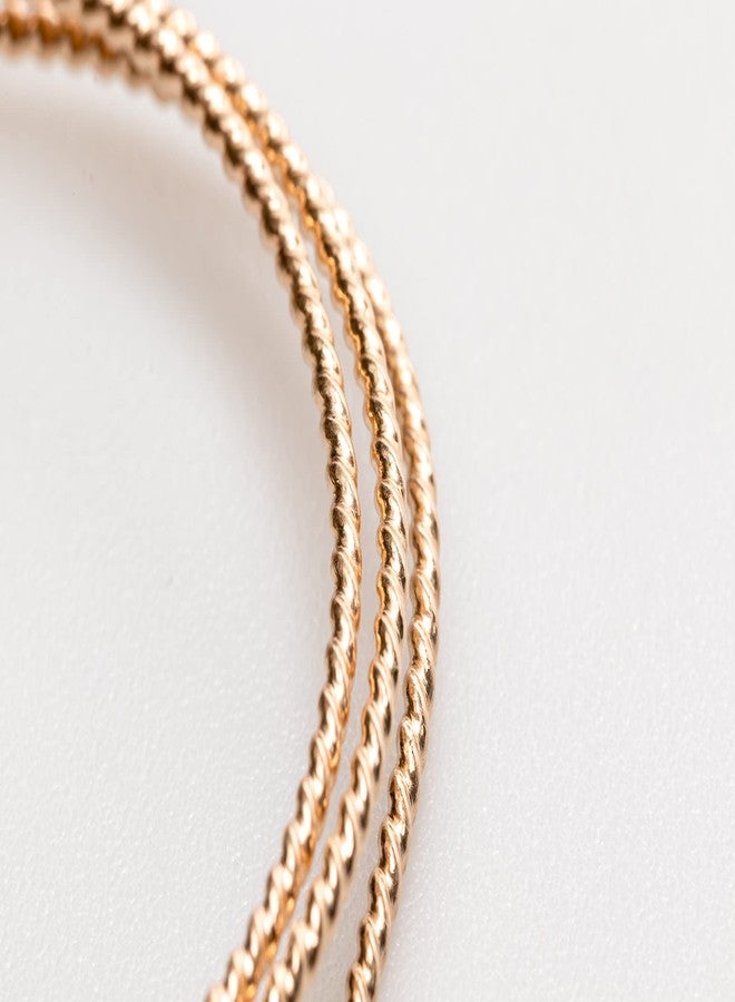 Craft Wire 16 Gauge, 14/20 Yellow Gold Filled Round Twist-Pattern Wire Dead Soft 1 Foot by CRAFT WIRE - Image 3