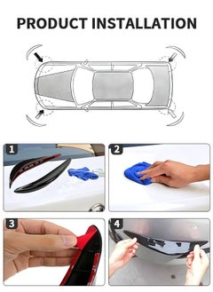 GROIC 2PCS Car Bumper Guard Protector Sticker, Car Front Rear Bumper Protector Strip, Universal Anti-Scratch Bumper Protector Long Rubber Corner Guard Anti-Collision Strip  - Image 5