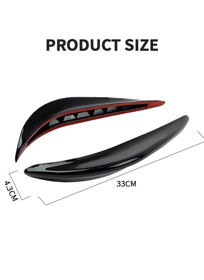 GROIC - 2PCS Car Bumper Guard Protector Sticker, Car Front Rear Bumper Protector Strip, Universal Anti-Scratch Bumper Protector Long Rubber Corner Guard Anti-Collision Strip - Image 1