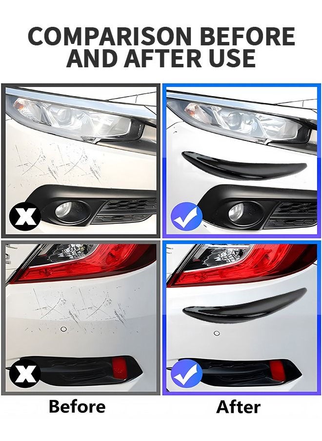 GROIC - 2PCS Car Bumper Guard Protector Sticker, Car Front Rear Bumper Protector Strip, Universal Anti-Scratch Bumper Protector Long Rubber Corner Guard Anti-Collision Strip - Image 1