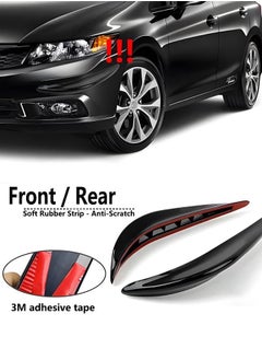 GROIC 2PCS Car Bumper Guard Protector Sticker, Car Front Rear Bumper Protector Strip, Universal Anti-Scratch Bumper Protector Long Rubber Corner Guard Anti-Collision Strip  - Image 4