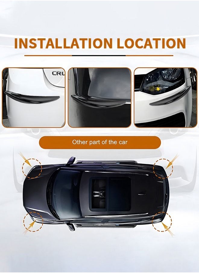 GROIC - 2PCS Car Bumper Guard Protector Sticker, Car Front Rear Bumper Protector Strip, Universal Anti-Scratch Bumper Protector Long Rubber Corner Guard Anti-Collision Strip - Image 1