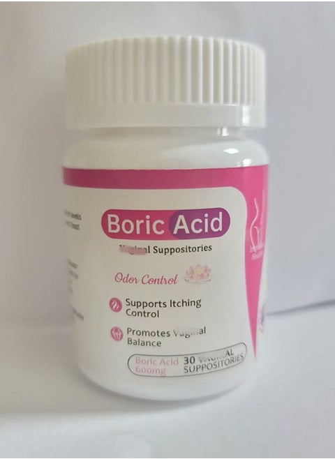 Boric Acid Suppositories 30 Count 600mg Health Support