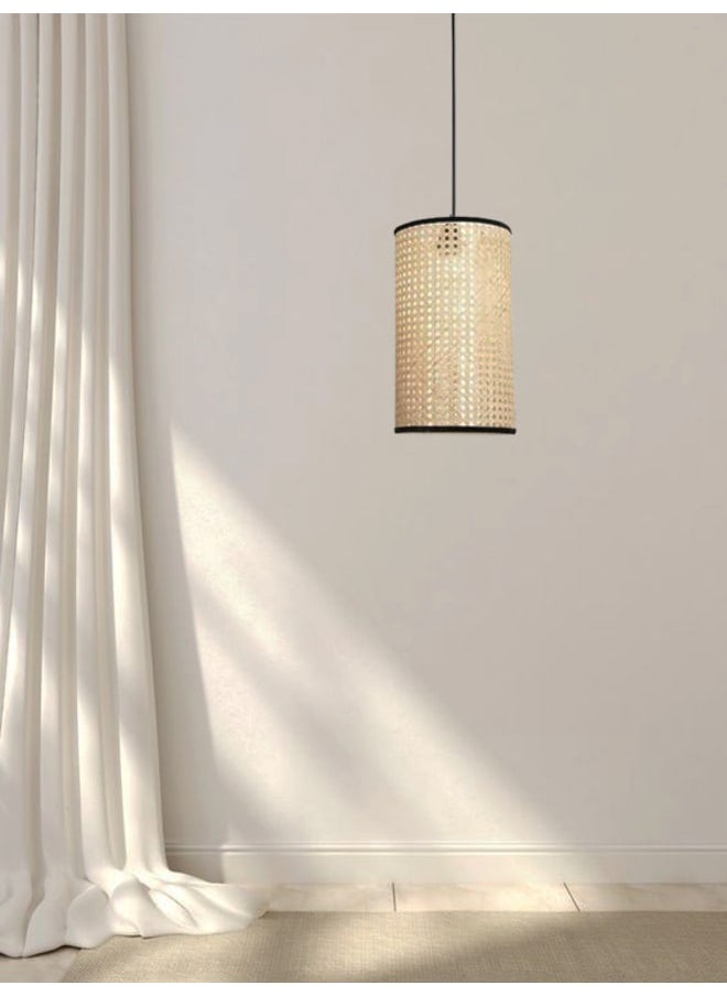 tbshomelamp Rattan-Boho Celling Lighting Beige  20x15 cm  - Image 2