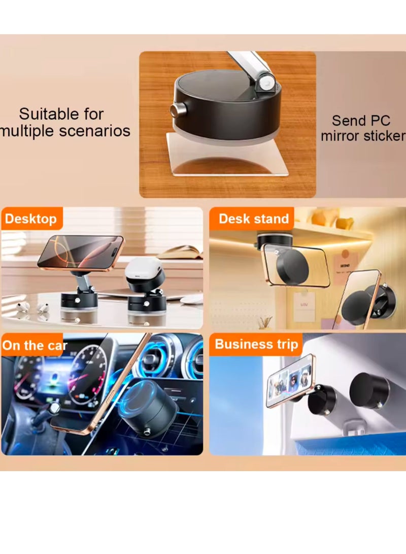 Foldable car mount vacuum suction cup car navigation mount double-sided magnetic suction lazy phone holder  - Image 3