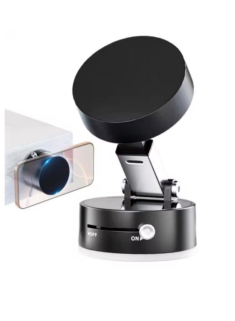 Foldable car mount vacuum suction cup car navigation mount double-sided magnetic suction lazy phone holder  - Image 5
