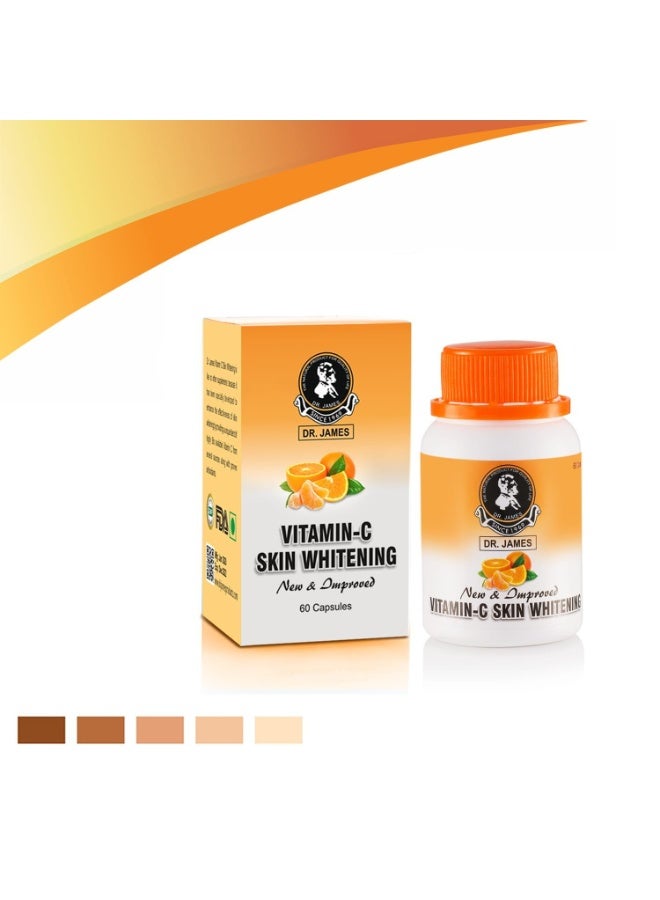 DR. JAMES Vitamin C Skin Whitening Capsules 60 Capsules for Daily Skin Glow & Antioxidant Support - Image 4