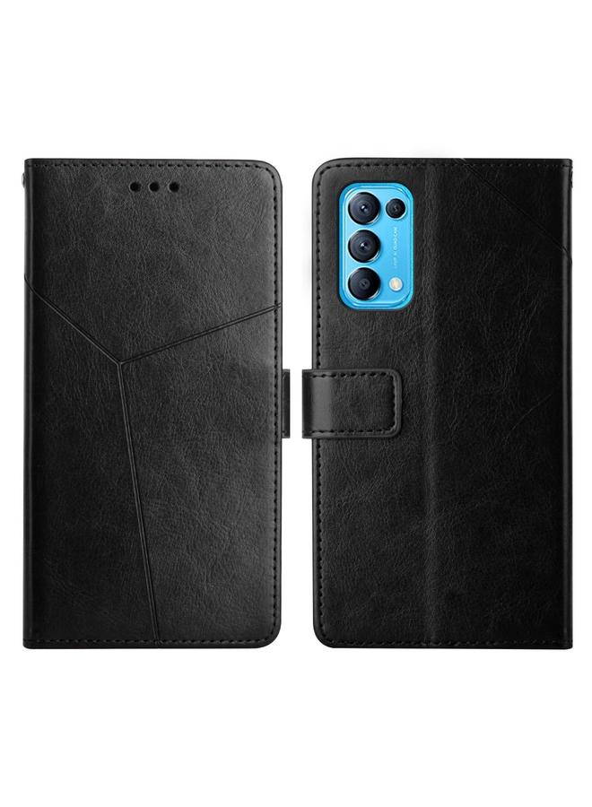 S-TOP Case For OPPO Reno5 5G Y Stitching Horizontal Flip Leather Phone Case - Image 1