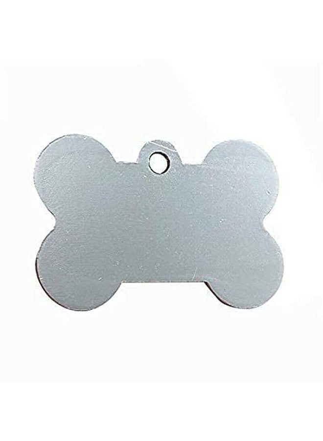 قلادة اسم الكلب على شكل عظمة كبيرة من الفولاذ المقاوم للصدأ لجميع أنواع الحيوانات الأليفة - اللون أسود - Image 3