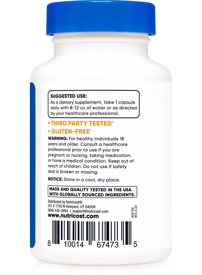 Nutricost نوتريكوست يوديد البوتاسيوم (KI)، 90 كبسولة، 65 ملغ يوديد بوتاسيوم لكل حصة، نباتي، غير معدّل وراثيًا وخالي من الغلوتين - Image 3