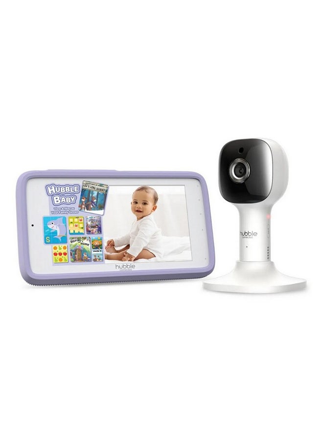 Hubble Nursery Pal Cloud Touch Wifi Baby Monitor, White And Black, 13.7 X 23.8 X 8.5 CM, 4578-Whae-01 - Image 1
