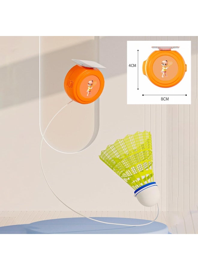 Soofam Badminton Self Training Tool Badminton Self Practice Trainer Aid Badminton Single-Player Rebound Trainer Portable Badminton Set for Indoor Sports Activities 6 Balls + 1 Trainer - Image 4