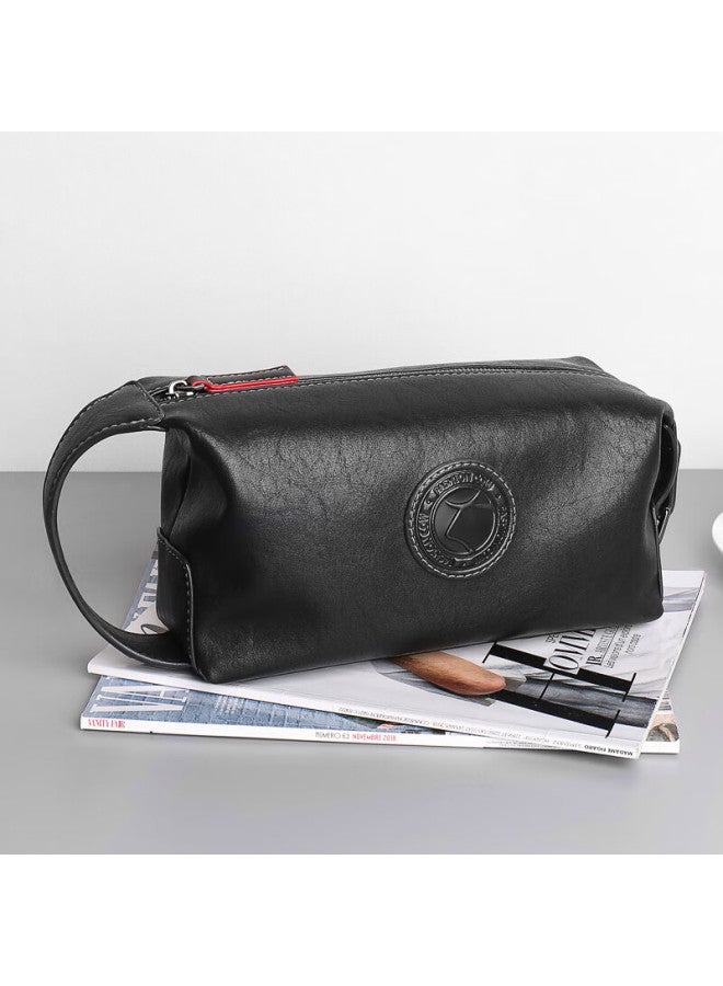 Cow Men'S Clutch Bag Fashionable And Casual Large Capacity Handbag C-9821 Black Label - Image 1