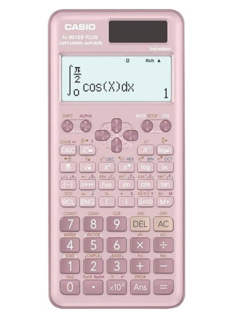 Casio Pink Scientific Calculators Non Programmable 10 + 2 digits 417 Functions FX 991ESPLUS2 PKWDT, FX 991ESPLUS2PKWDT Pink