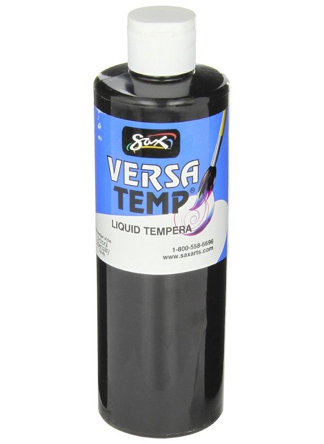 Sax Versatemp Heavybodied Tempera Paint Black 1 Pint 1440686 16 Fl Oz (Pack Of 1)  - Image 1