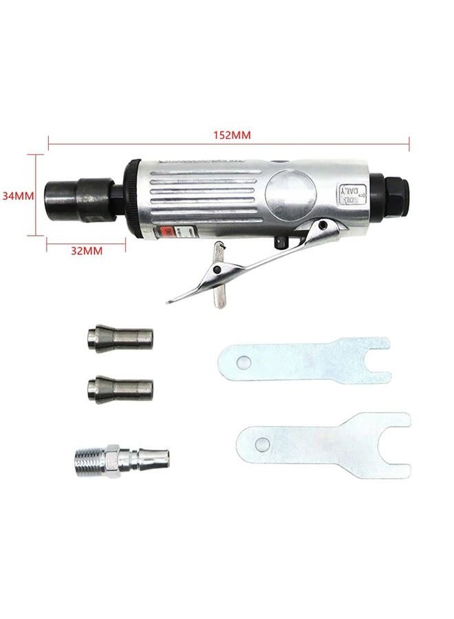 VIGAN Pneumatic Polishing Machine 1/4 Inch Professional Air Die Grinder Grinding Kit Polishing Engraving Tool Pneumatic Tool (6PCS Set) - Image 5