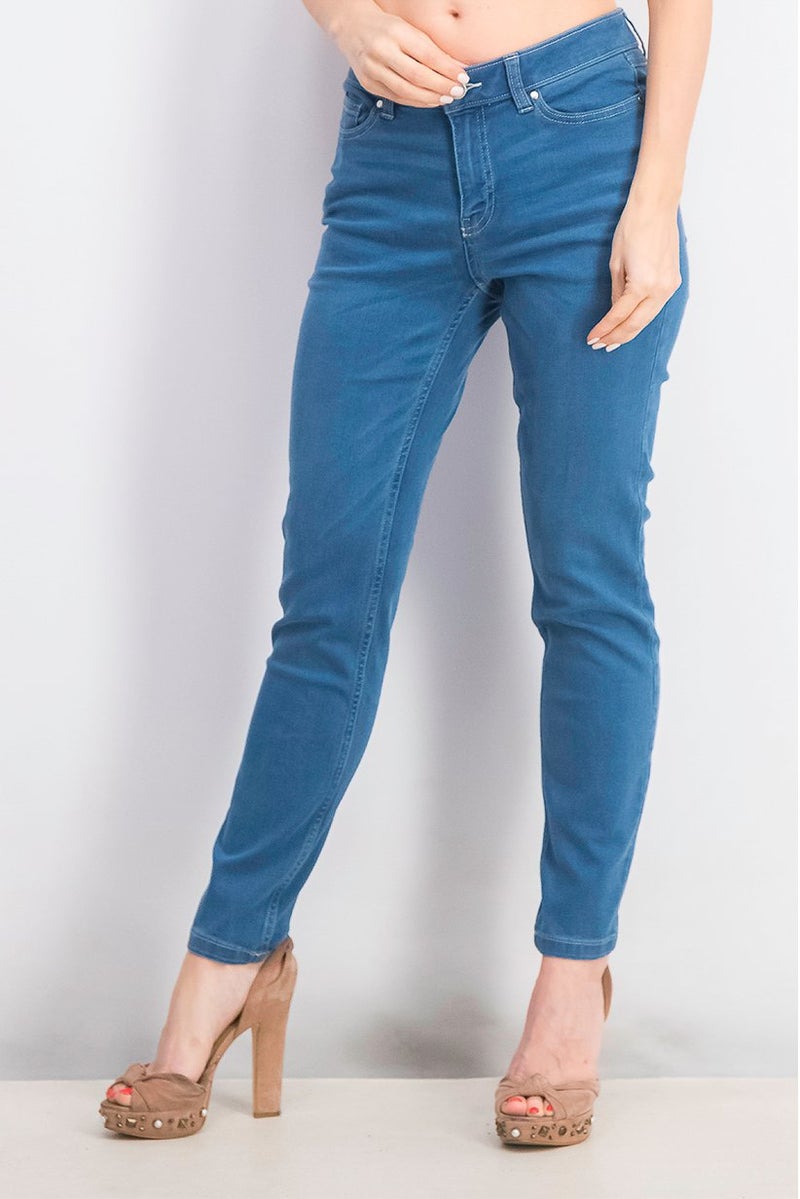 Tchibo Women Slim fit Washed Non Stretchable Jeans, Blue - Image 1