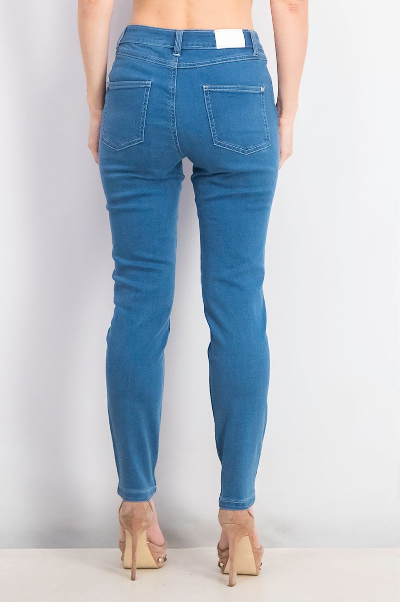 Tchibo Women Slim fit Washed Non Stretchable Jeans, Blue - Image 3