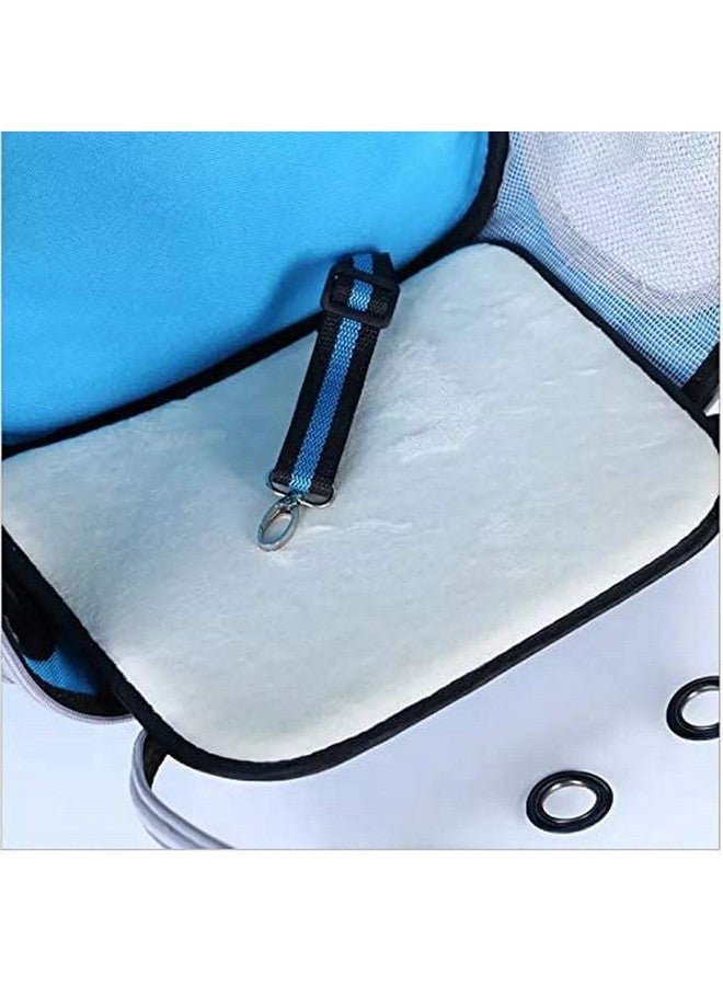 Astronaut Space Capsule Pet Cat Dog Puppy Carrier Breathable Travel Backpack (Light-Blue) - Image 5
