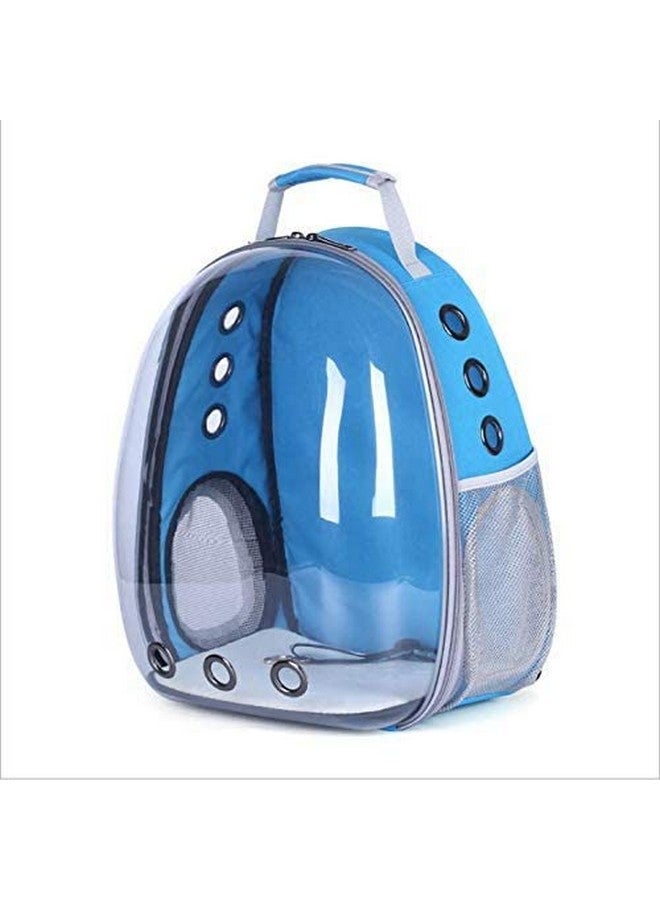 Astronaut Space Capsule Pet Cat Dog Puppy Carrier Breathable Travel Backpack (Light-Blue) - Image 2