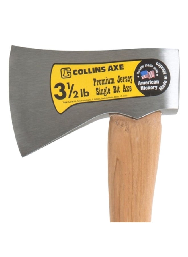 Collins Premium Jersey Single Bit Axe Silver and Brown 37 x 8 x 2 Inch 32731  - Image 3
