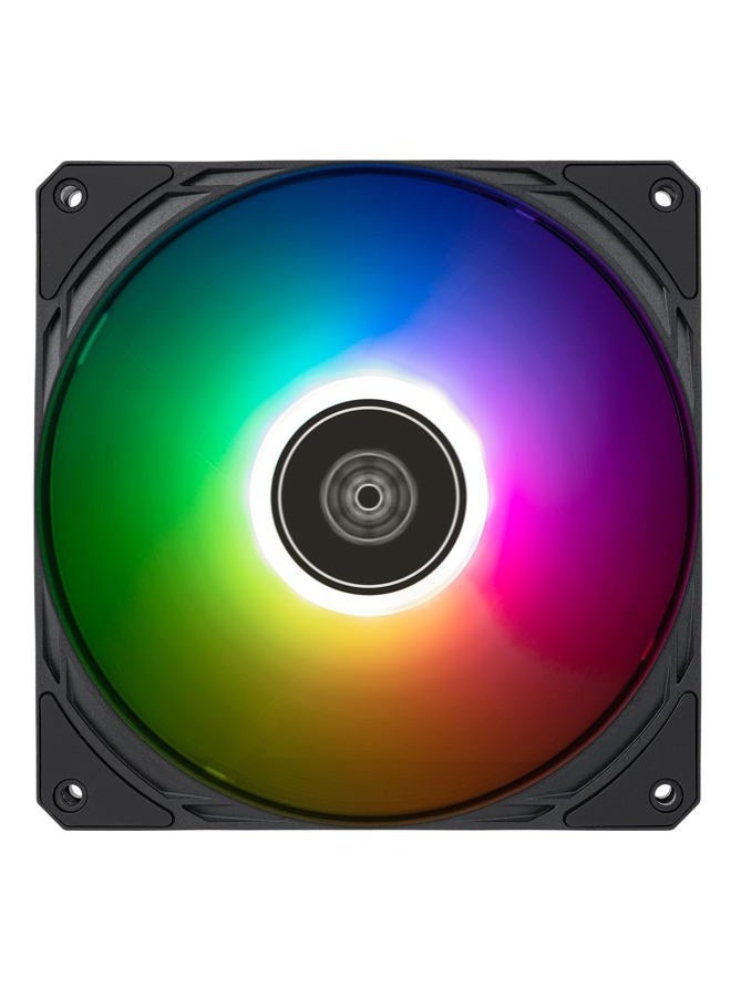 SilverStone Technology Air Slimmer 140 Enhanced Performance 140mm Slim Fan with Full-Range PWM, ARGB Lighting and Shark Force Technology, (SST-AS140B-ARGB) - Image 4