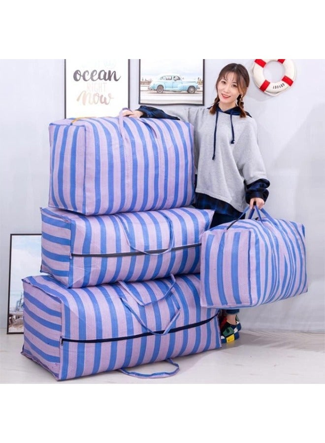 DUNISO 4Pcs Extra Large Moving Tote Bag for Storage Bag with Zipper Moving Tote Bags-Storage Bags with Handles with Durable Zipper, Moving Storage Bags,Travel Moving Tote Bag with Handles for Cloths - Image 1