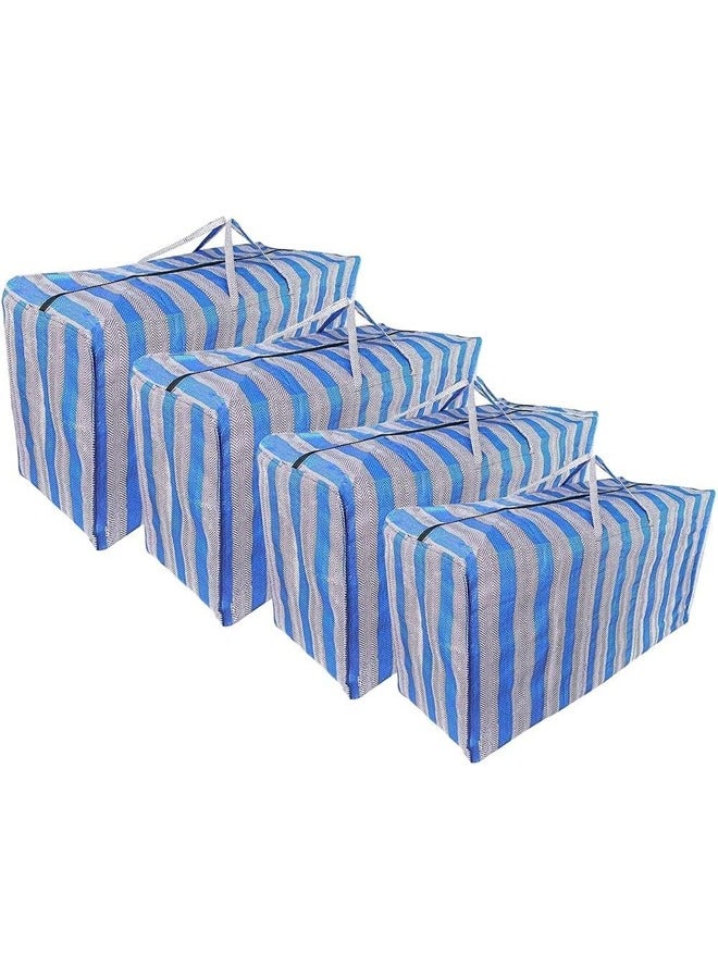 DUNISO 4Pcs Extra Large Moving Tote Bag for Storage Bag with Zipper Moving Tote Bags-Storage Bags with Handles with Durable Zipper, Moving Storage Bags,Travel Moving Tote Bag with Handles for Cloths - Image 3