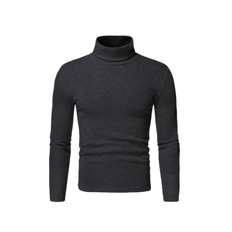 2025 New High-Neck Bottoming Shirt Men'S Cashmere Bottoming Shirt High-Elastic Men'S Long-Sleeved Bottoming Shirt - Image 1