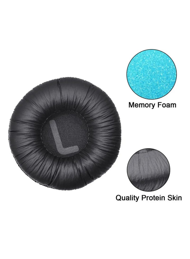 1Pair Replacement Earpads for JBL Tune 600BTNC 500BT T450 JR300 Tune 510BT Headphones Soft Protein Leather Ear Cushion Pads with Memory Foam Comfortable Ear Pads - Image 3