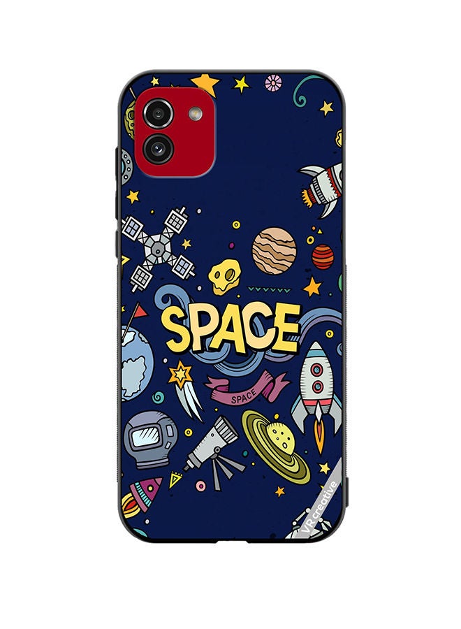 VR CREATIVE Protective Case Cover For Samsung Galaxy A03 Space Design Multicolour - Image 1