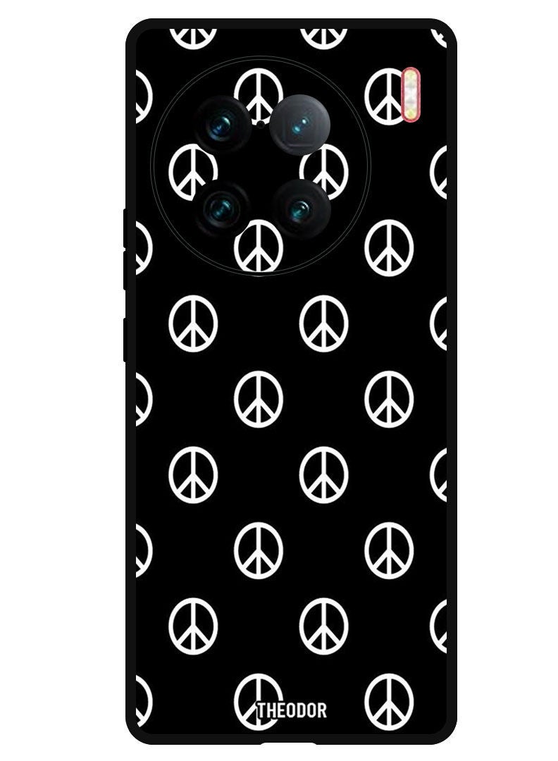 Theodor Protective Case Anti Scratch Shock Proof Bumper Cover For Vivo X90 Pro Plus Peace Logos - Image 1