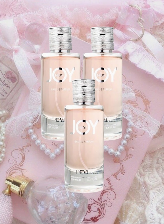 DEVIN 3 Pieces New Joy Perfume For Women 100ml EDP - Image 1