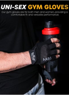 ABJ Premium Gym Gloves for Men and Women - Versatile Fitness Gloves with Silicone Padding, Breathable Design, Air Vents, and Injury Prevention for Weightlifting, Hiking, Cycling, CrossFit, and Cardio  - Image 4