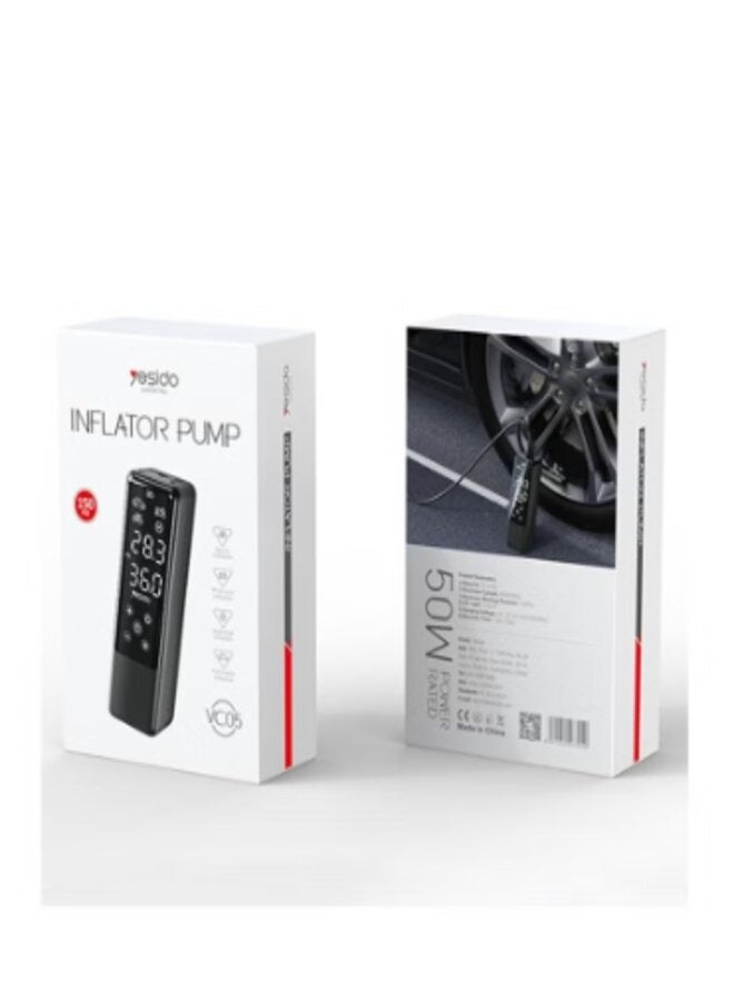 Yesido Tire Inflator Portable Air Compressor - 180PSI & 20000mAh Portable Air Pump, Accurate Pressure LCD Display, 3X Fast Inflation for Cars, Bikes & Motorcycle Tires, Balls. - Image 4