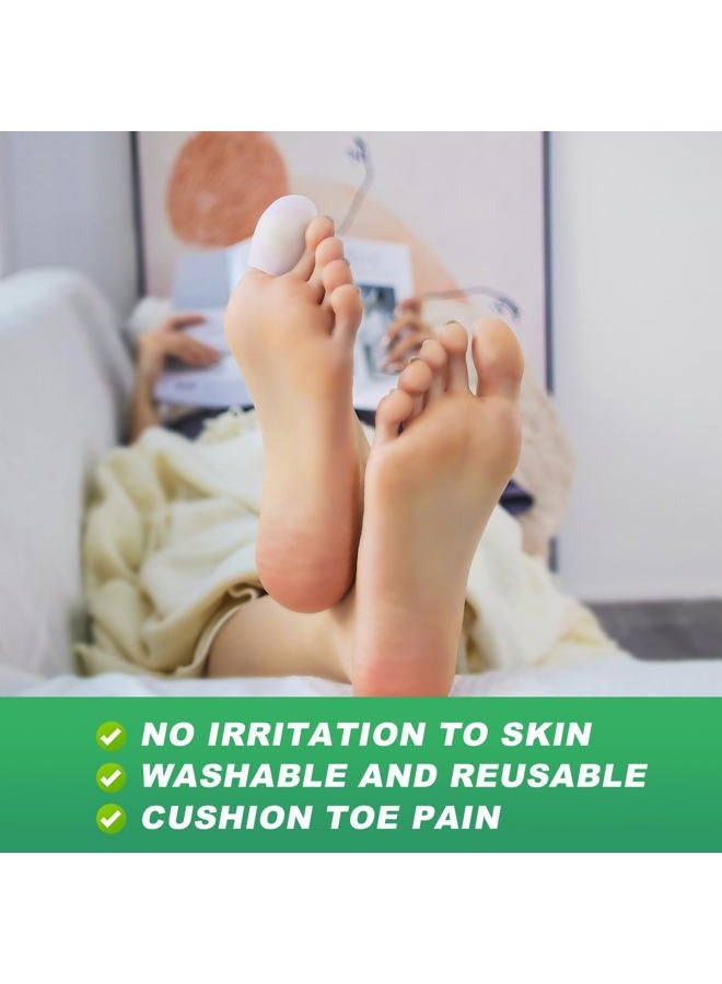 Niupiour Silicone Big Toe Protectors for Women and Men, 14 Pieces of Gel Toe Covers for Missing or Ingrown Toenails, Toe Caps and Sleeves for Shoes, Protect Toe from Rubbing and Friction - Image 3