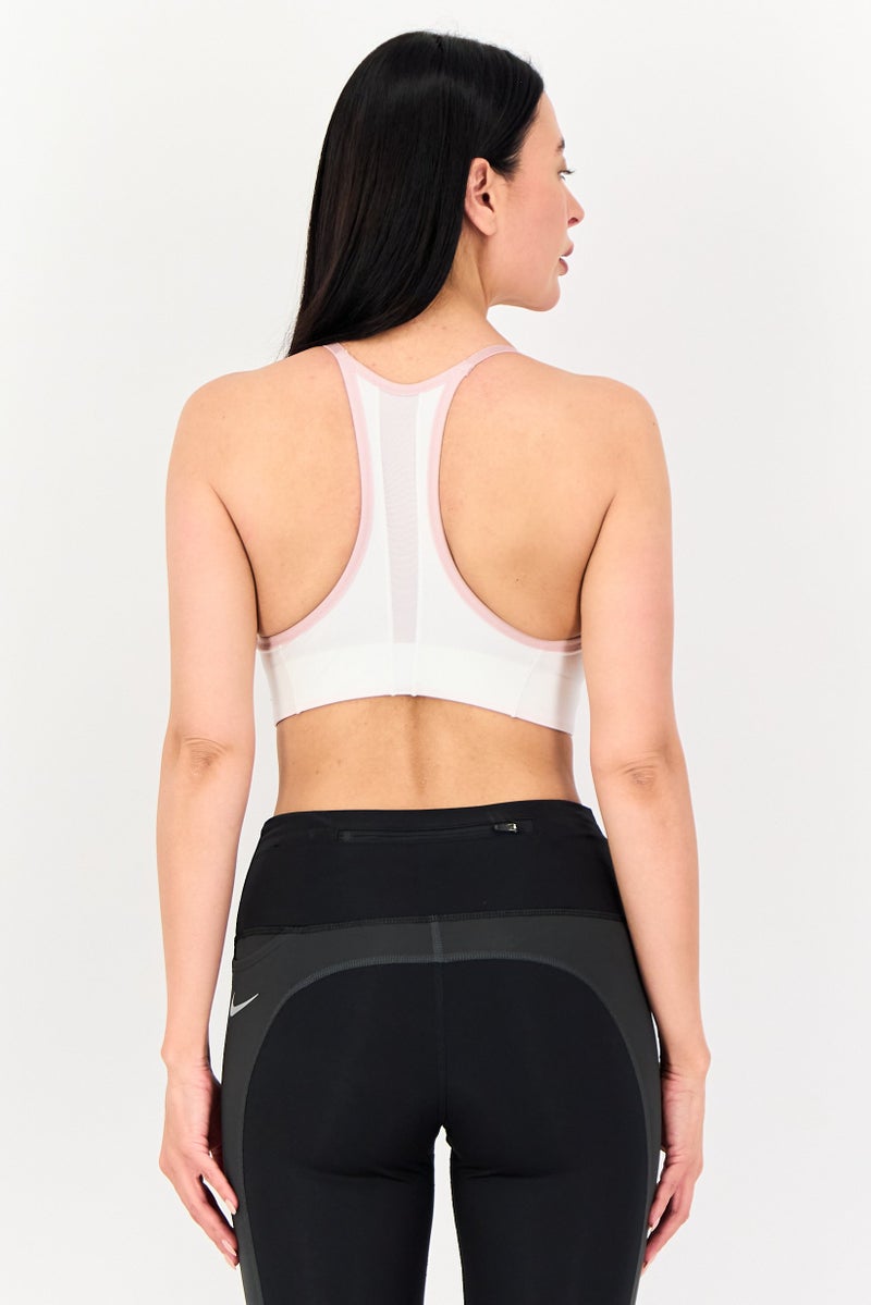 Nike حمالة صدر رياضية بدون أكمام للنساء مع حشوة خفيفة، وردي قديم فاتح - Image 3