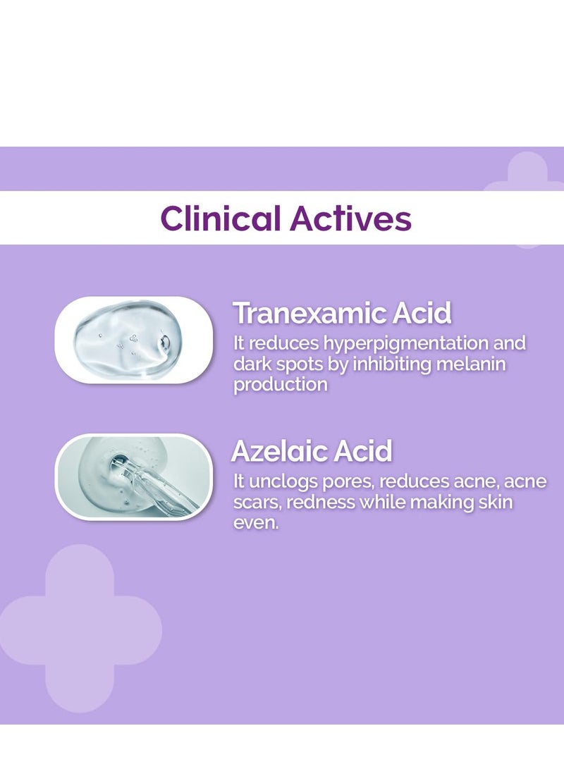 ذا ديرما كو سيروم تصحيح تصبغات البشرة ترانزيليك، يحتوي على 3% حمض الترانيكساميك و10% حمض الأزيليك - 30 جم يعالج فرط التصبغ والكلف ويقلل من حب الشباب وعلامات حب الشباب - Image 4
