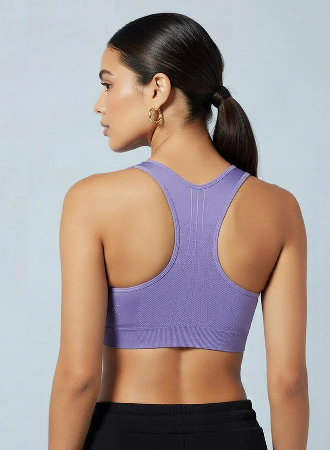 Splash Active PURPLE Women Racerback Sports Bra for Women | Best Price UAE