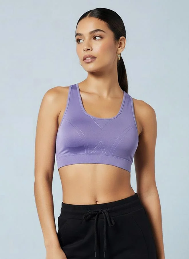 Splash Active PURPLE Women Racerback Sports Bra for Women | Best Price UAE