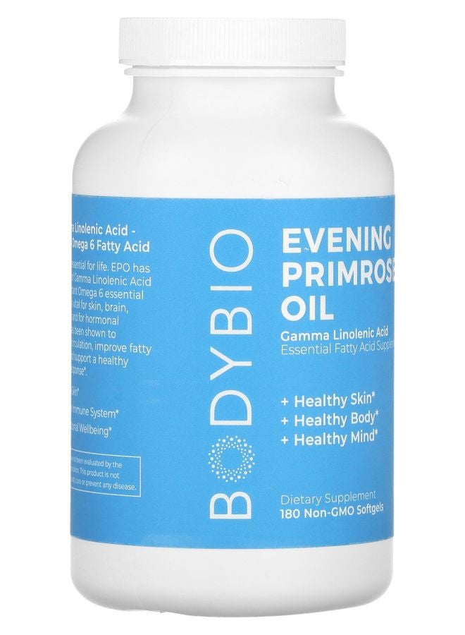 BodyBio Evening Primrose Oil 180 Non-GMO Softgels - Image 2
