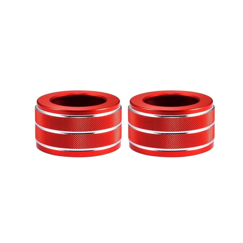 QASULER Aluminium Alloy Air Condition Control Knob Trim Ring Cover - Image 1