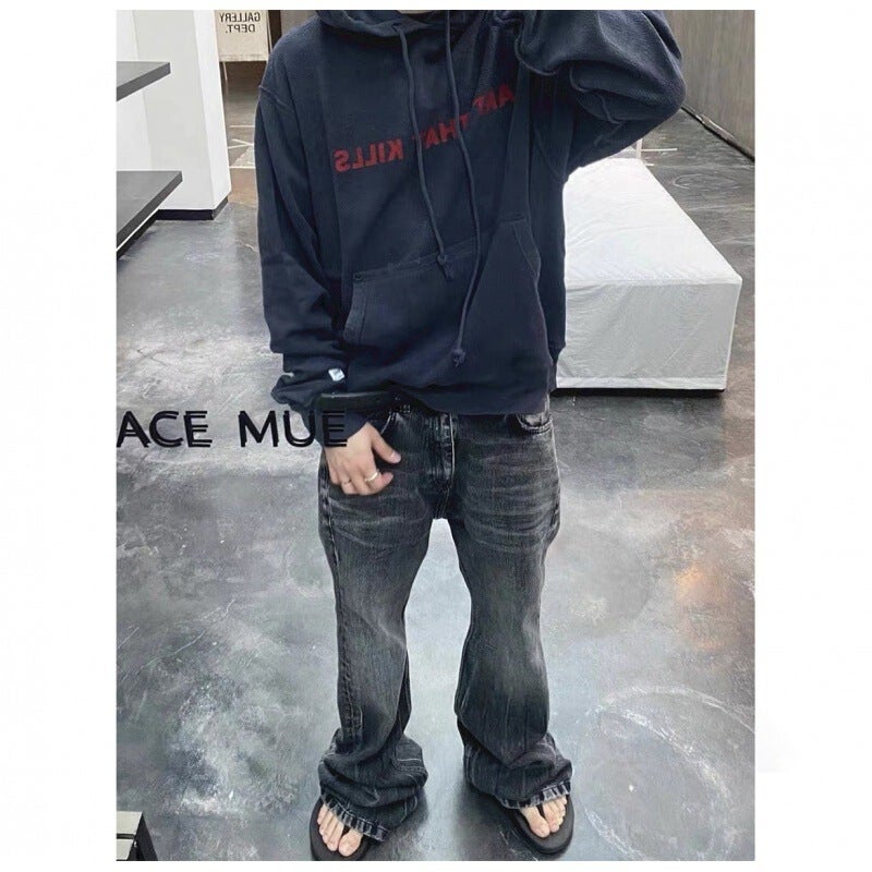 Unisex Classic Denim Jeans Loose Fit Daily Outdoor Wear - Image 4
